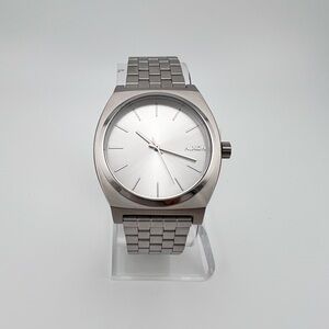 Nixon A045-1920-00 Time Teller (All Silver) Men's Women's Luxury Steel Watch